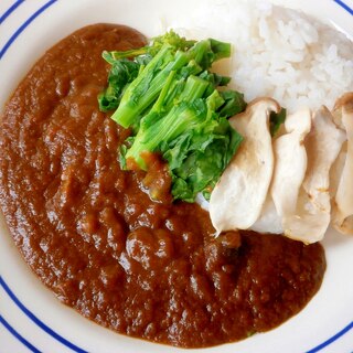 菜の花とエリンギのカレー